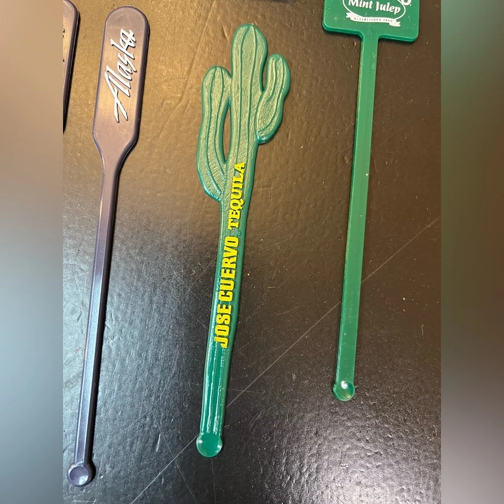 Vintage Swizzle STICK Alcoholic Drink Stirrers Cactus Tequila‎ Alaska Lot